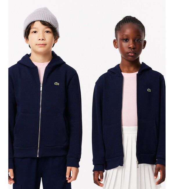 LACOSTE「BOYSミニマルジップアップパーカ」|パーカー|