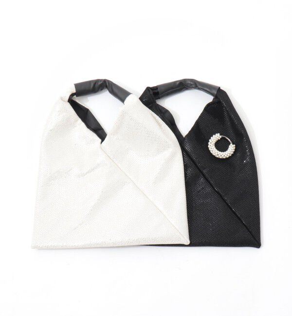 NOLLEY'S「ラメバックパールチャーム付き」|ショルダー・メッセンジャー|