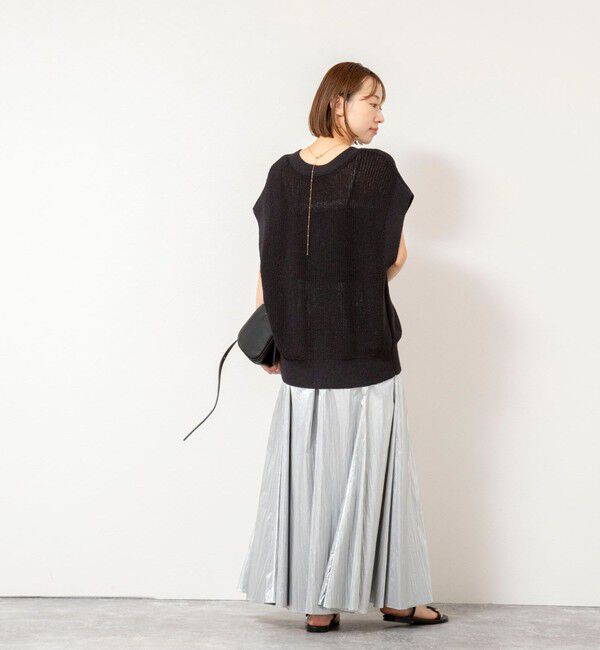 NOLLEY'S「【WEB限定】《手洗い可能》ペーパーヤーン2WAYベスト」|ベスト・ジレ|