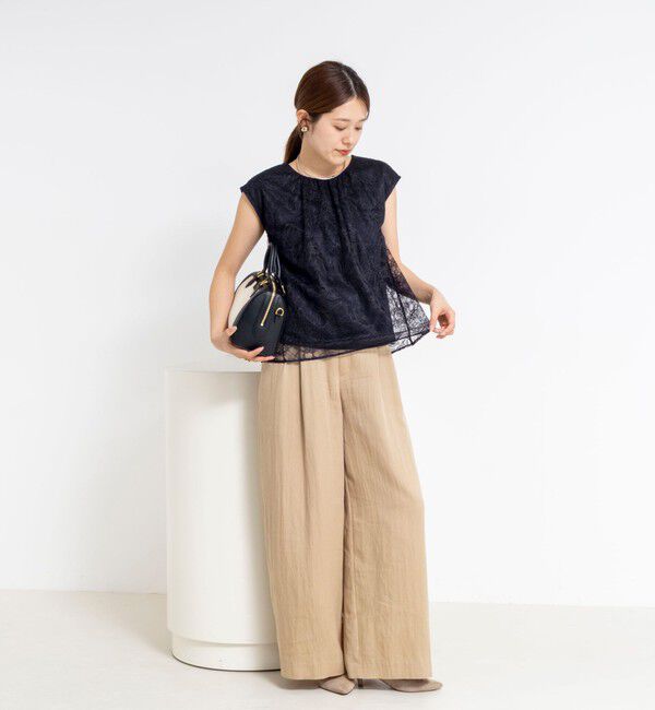NOLLEY'S「ウォッシャブルレースレイヤードブラウス」|シャツ・ブラウス|