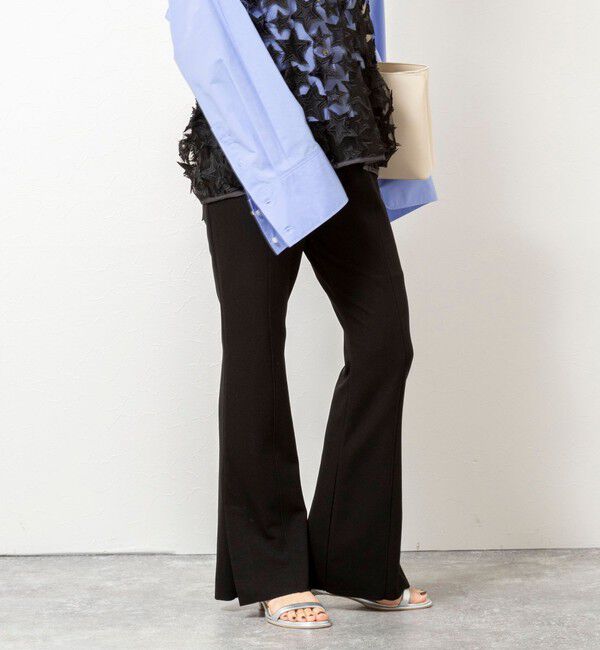 NOLLEY'S「【WEB限定】ウォッシャブルソフトリブフレアパンツ」|その他|