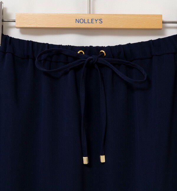 NOLLEY'S「ウォッシャブルハイスペックサテンロングスカート」|フレア|