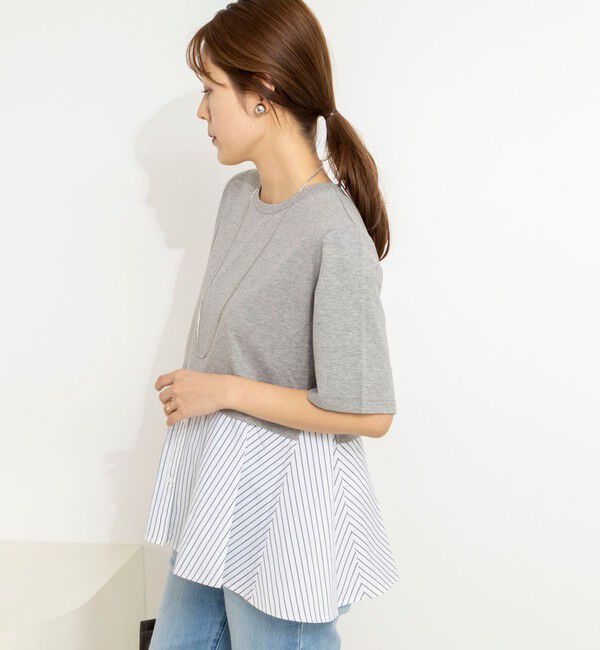 NOLLEY'S「【TRRAZZO DONNA/トラッゾドンナ】Docking Flare Top」|Tシャツ・カットソー|