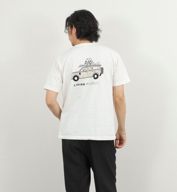 NOLLEY'S goodman「別注 SLOWLY WAGON バックプリントTシャツ 26SS」|Tシャツ・カットソー|