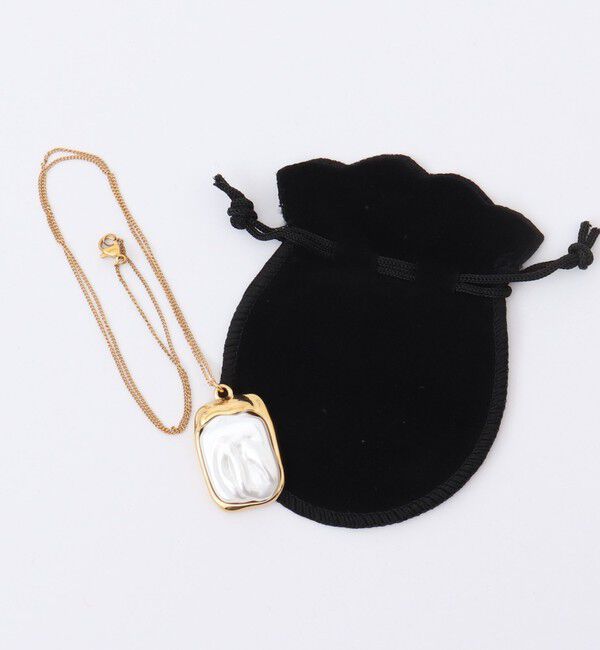 NOLLEY'S「【MERAKI/ メラキ】Square Pearl NLスクエアパールネックレス」|ネックレス|