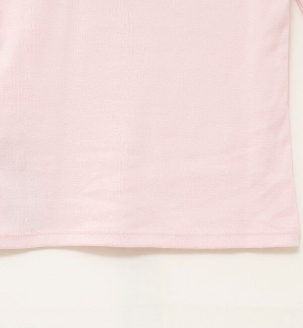 MAQWEL「【MAQWEL/マクウェル】ウォッシャブルCOTTON RIB 7分袖VネックTシャツ」|Tシャツ・カットソー|