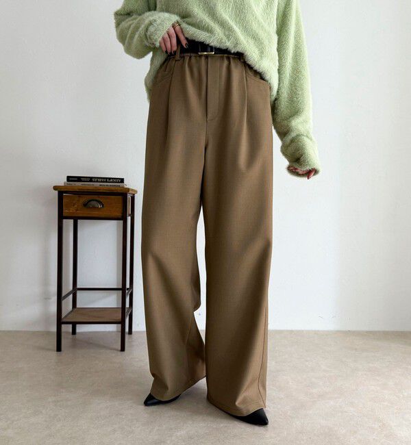 fredy emue「ウールライク5ポケイージーパンツ」|チノ|