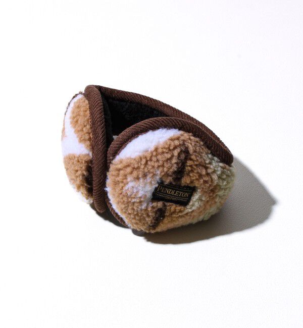 GLOSTER「【PENDLETON/ペンドルトン】BOA EAR MUFF ボアイヤーマフラー」|イヤーマフ|ベージュ