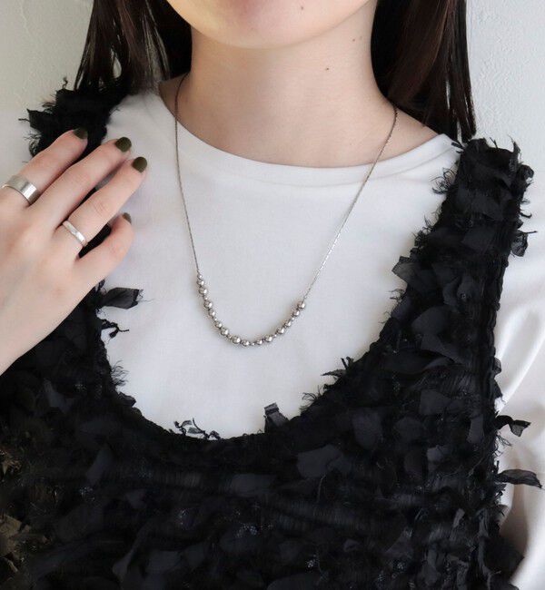 fredy emue「ボールメタルトップアジャストネックレス」|ネックレス|シルバー