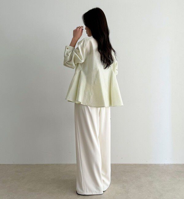 fredy emue「ペプラムシアーボリュームブラウス」|シャツ・ブラウス|