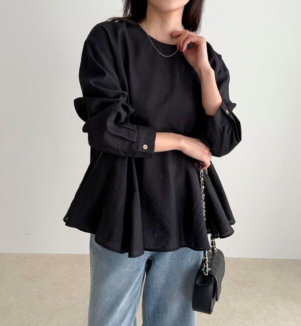 fredy emue「ペプラムシアーボリュームブラウス」|シャツ・ブラウス|