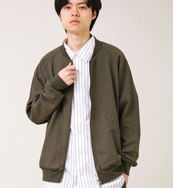 GLOSTER「【きれいめに使える】フクレジャガード MA1カーデ」|カーディガン|
