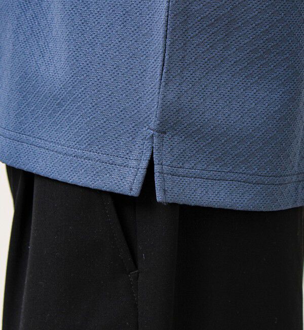 GLOSTER「【素材で魅せる】フクレリンクスジャガードロンT」|Tシャツ・カットソー|