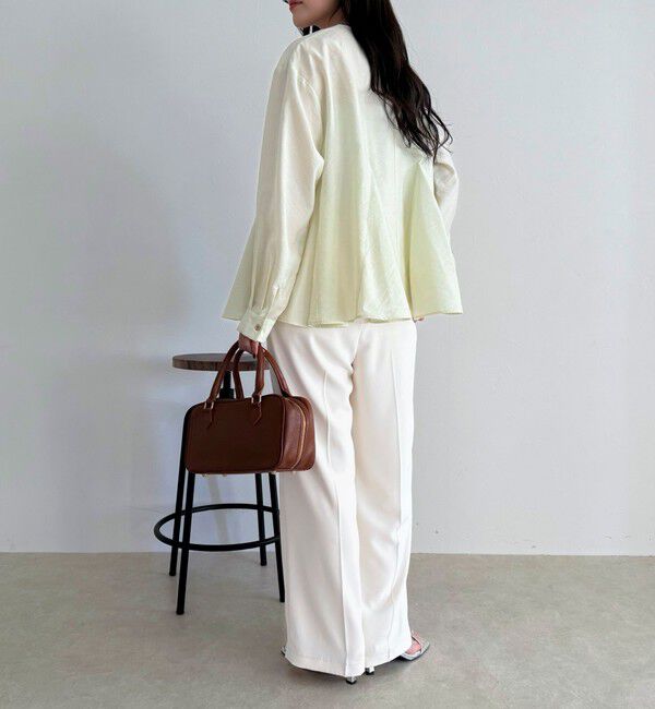 fredy emue「【オン・オフ対応/高身長サイズあり】とろみツイルタックスラックス」|スラックス|