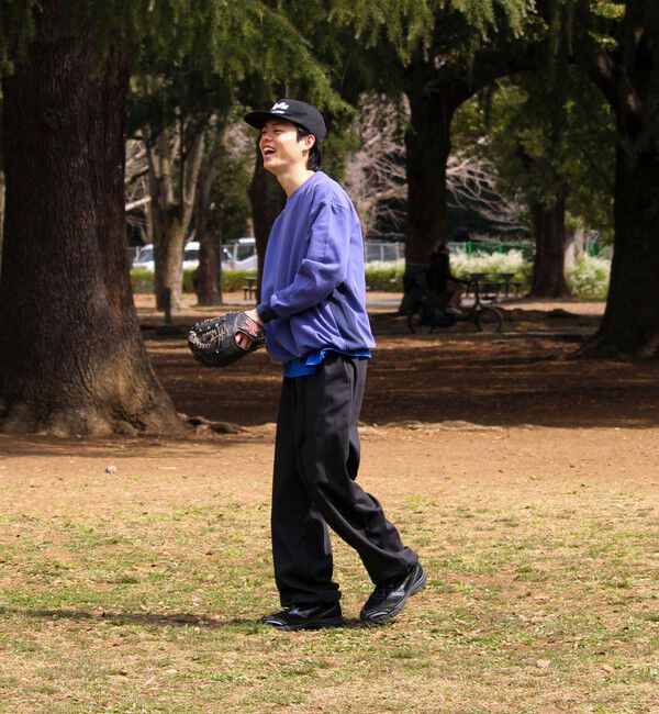 GLOSTER「【一枚でサマになる】ブークレ配色ラインプルオーバー」|Tシャツ・カットソー|