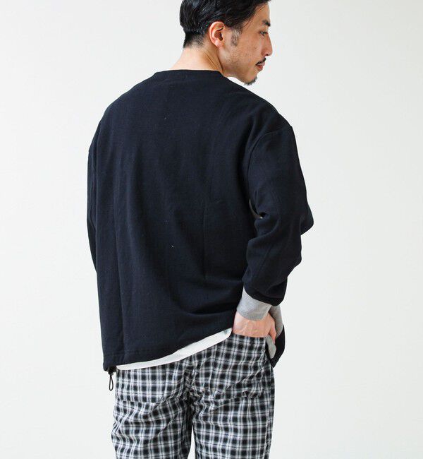 GLOSTER「【一枚でサマになる】ブークレ配色ラインプルオーバー」|Tシャツ・カットソー|