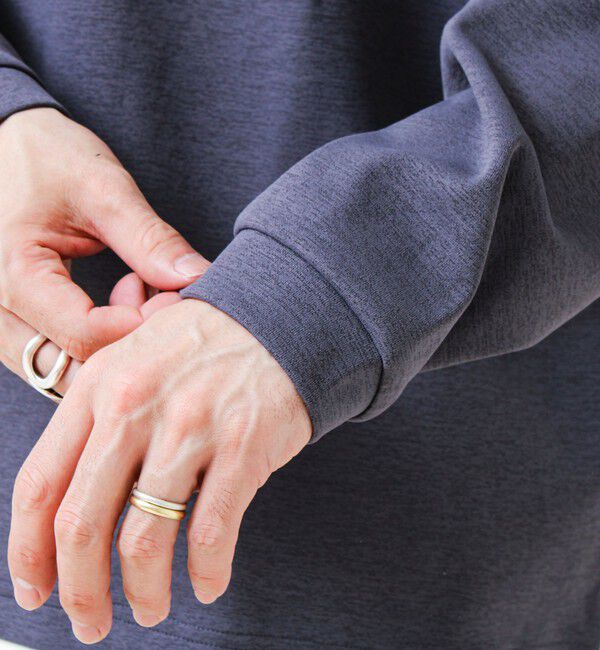 GLOSTER「【1枚で完成する】杢ダンボール ヘンリーネックフェイクレイヤー ロンT」|Tシャツ・カットソー|