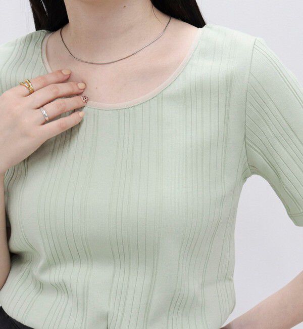 fredy emue「ランダムテレコ5分袖Tシャツ」|Tシャツ・カットソー|