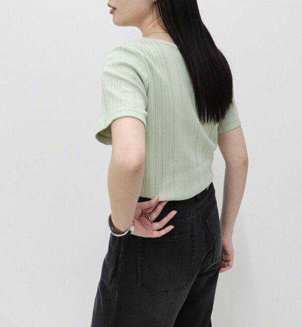 fredy emue「ランダムテレコ5分袖Tシャツ」|Tシャツ・カットソー|