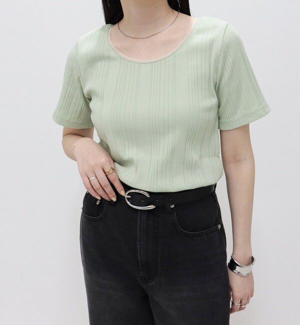 fredy emue「ランダムテレコ5分袖Tシャツ」|Tシャツ・カットソー|