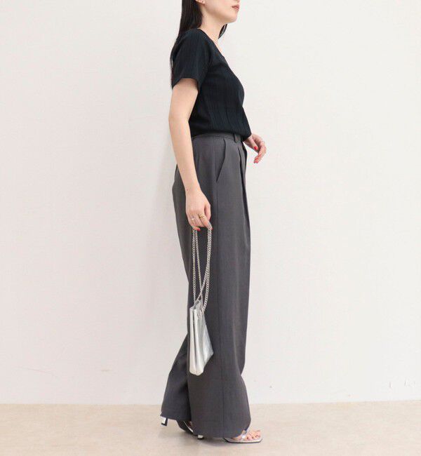 fredy emue「ランダムテレコ5分袖Tシャツ」|Tシャツ・カットソー|