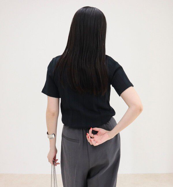 fredy emue「ランダムテレコ5分袖Tシャツ」|Tシャツ・カットソー|