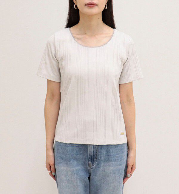 fredy emue「ランダムテレコ5分袖Tシャツ」|Tシャツ・カットソー|