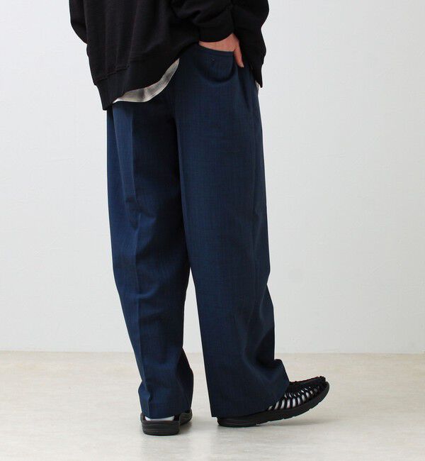 GLOSTER「【セットアップ着用可能】ドライポリワイドパンツ」|チノ|