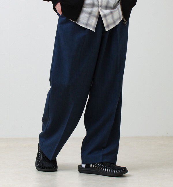 GLOSTER「【セットアップ着用可能】ドライポリワイドパンツ」|チノ|
