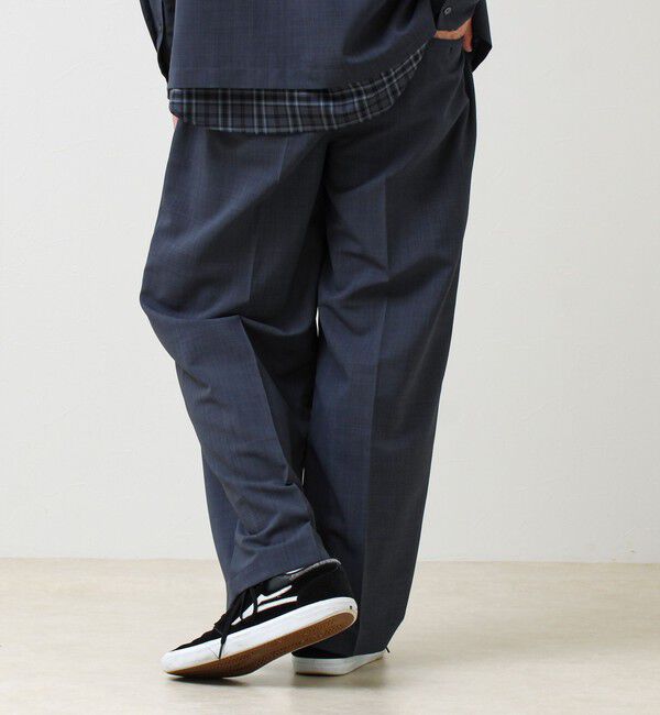 GLOSTER「【セットアップ着用可能】ドライポリワイドパンツ」|チノ|