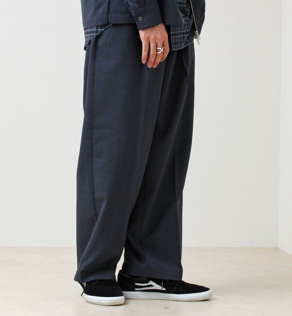 GLOSTER「【セットアップ着用可能】ドライポリワイドパンツ」|チノ|