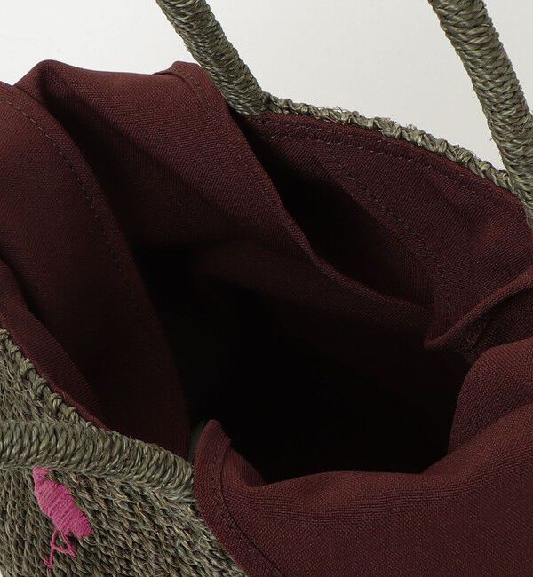 fredy emue「【BAGMATI/バグマティ】モチーフ刺繍ラウンドアバカバッグ」|かごバッグ|