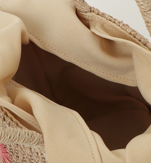 fredy emue「【BAGMATI/バグマティ】モチーフ刺繍ラウンドアバカバッグ」|かごバッグ|