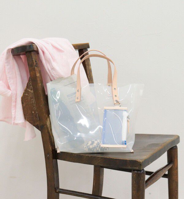 fredy emue「レザーハンドルクリアカラートート」|トートバッグ|オフホワイト