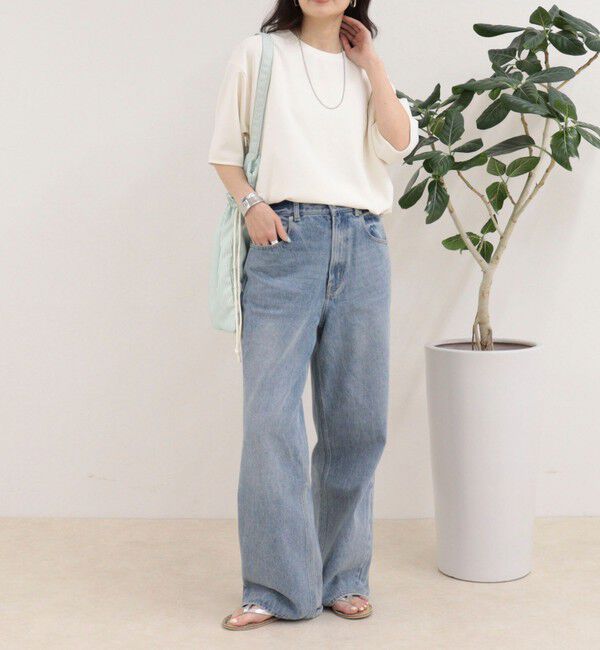 fredy emue「カットジョーゼット5分袖プルオーバー」|Tシャツ・カットソー|