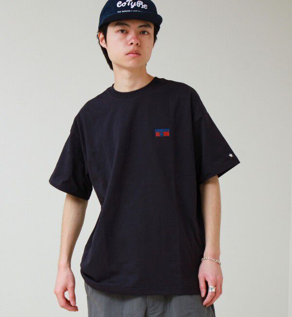 GLOSTER「【CONVERSE】プレートロゴ 半袖Tシャツ」|Tシャツ・カットソー|ネイビー