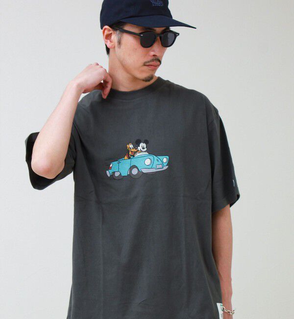 GLOSTER「【DISCUS】Disney ミッキープリントTシャツ」|Tシャツ・カットソー|
