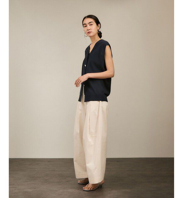 SALON adam et rope'「【WEB限定】ドライタッチメタルボタンニットジレ / ベスト［洗える］」|ベスト・ジレ|