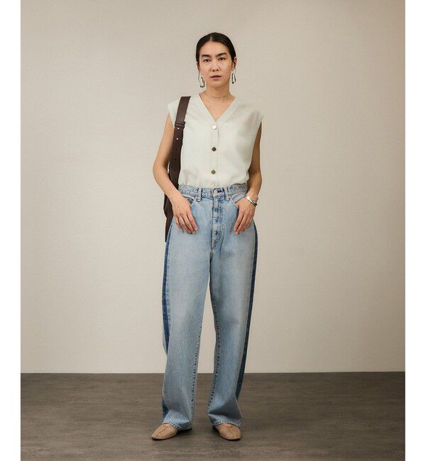 SALON adam et rope'「【WEB限定】ドライタッチメタルボタンニットジレ / ベスト［洗える］」|ベスト・ジレ|