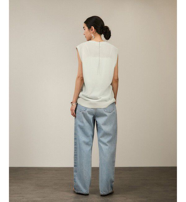 SALON adam et rope'「【WEB限定】ドライタッチメタルボタンニットジレ / ベスト［洗える］」|ベスト・ジレ|