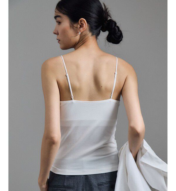 SALON adam et rope'「ベア天カップ付きVネックキャミソール［UVケア・接触冷感］」|キャミソール|