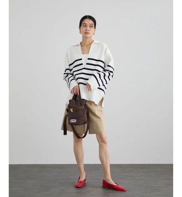 SALON adam et rope'「【WEB限定】スキッパーニットプルオーバー」|ニット・セーター|