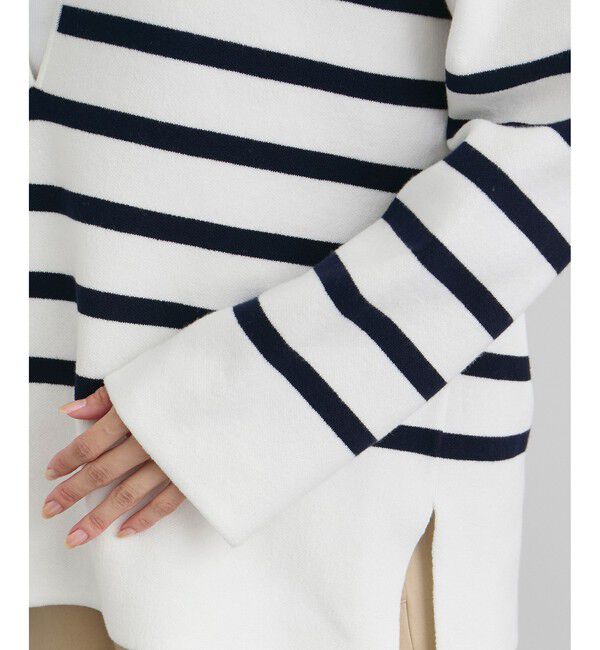 SALON adam et rope'「【WEB限定】スキッパーニットプルオーバー」|ニット・セーター|