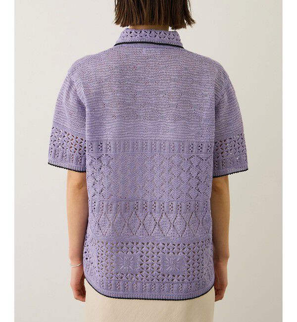 ROPE「【COOHEM(コーヘン)】SUKASHI EMBOSSED KNIT/イージーケア・セットアップ対応」|ニット・セーター|