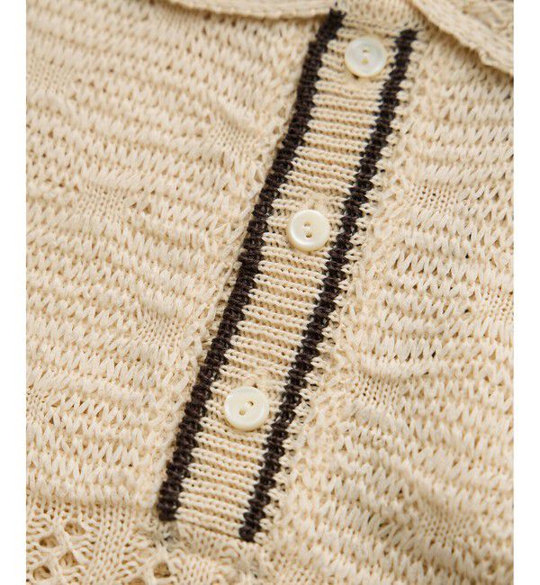 ROPE「【COOHEM(コーヘン)】SUKASHI EMBOSSED KNIT/イージーケア・セットアップ対応」|ニット・セーター|