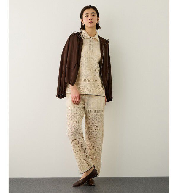 ROPE「【COOHEM(コーヘン)】SUKASHI EMBOSSED KNIT/イージーケア・セットアップ対応」|ニット・セーター|