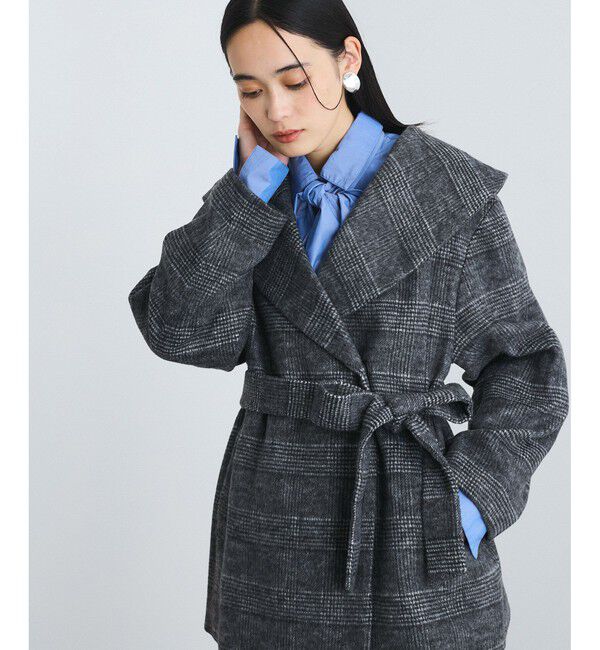 VIS「毛混ショールカラーコート」|その他|