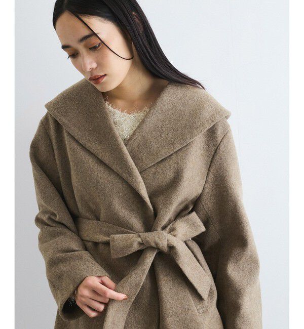 VIS「毛混ショールカラーコート」|その他|