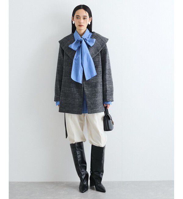 VIS「毛混ショールカラーコート」|その他|
