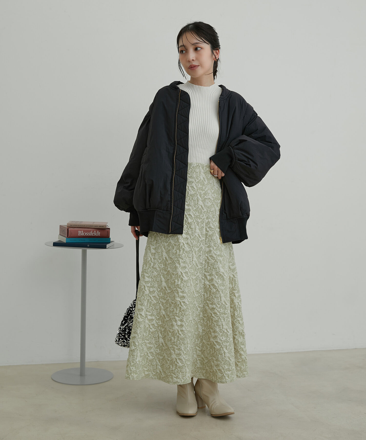 VIS「【2WAY】袖取り外しボリュームブルゾン」|ブルゾン・スタジャン|